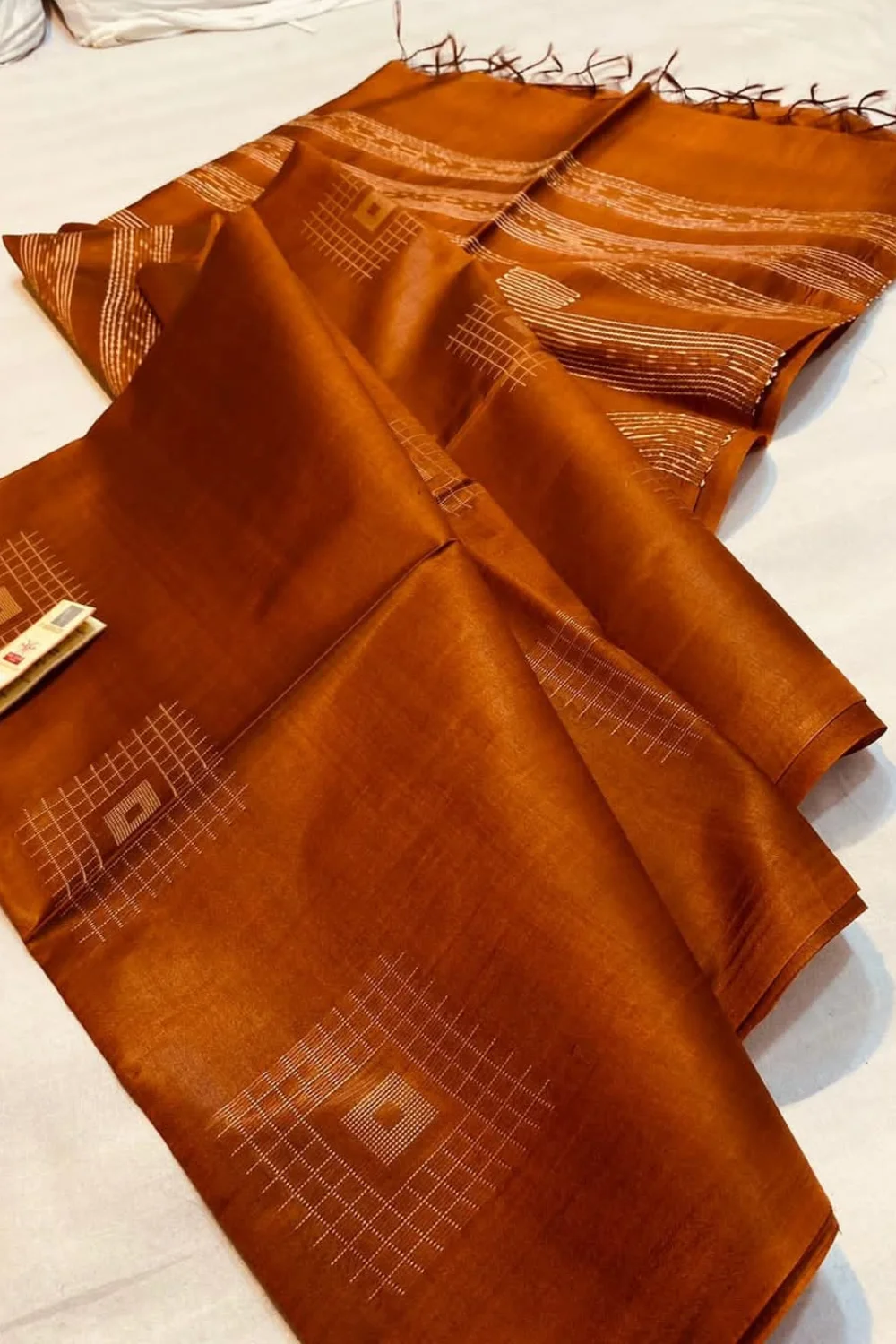 Katan Silk Saree with Body Weave Design