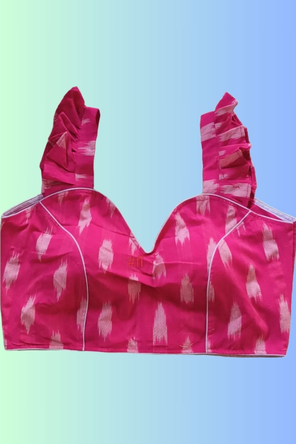 Light Pink Original Ikkat Padded Blouse