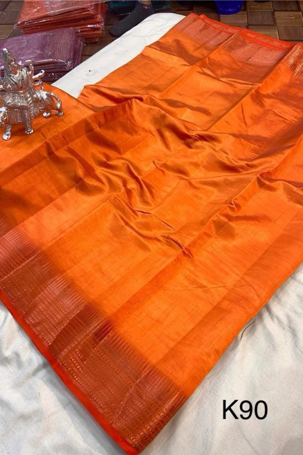 Elegant Tussar Silk Sarees With Zari Work