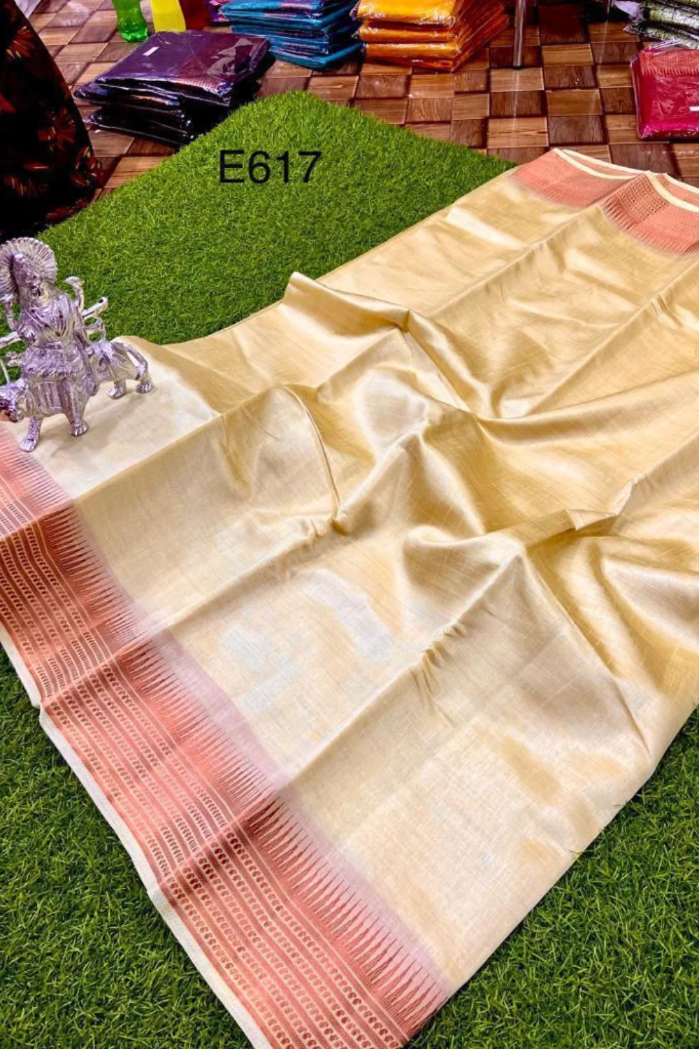 Gorgeous Tussar Silk Sarees With Zari Work