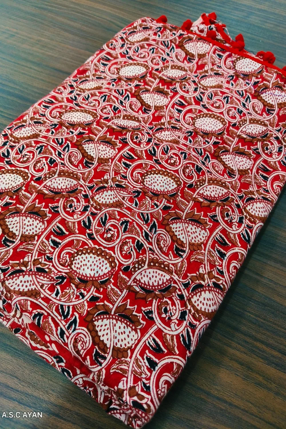 Madhubani Printed Kalamkari Saree