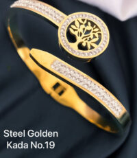 Graceful Steel Golden Kada