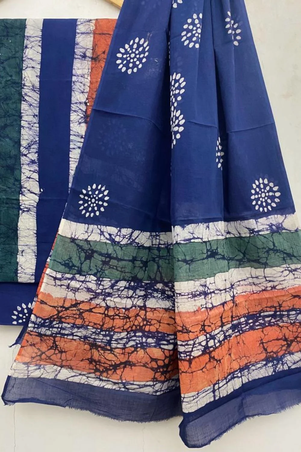 Colorful Handblock Printed Cotton Suit Sets