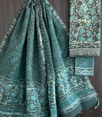 Vibrant Handblock Printed Linen Suit Piece Sets